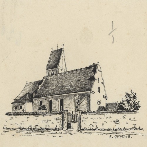 Kirche historische ansicht - kirche,